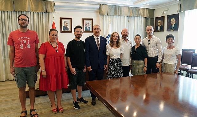 ‘Zafer Yürüyüşü’ne katılan Egeli Ekibi ağırladı
