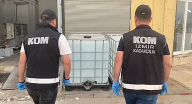 İzmir'de sigara kaçakçılarına ve sahte alkol imalathanesine operasyon