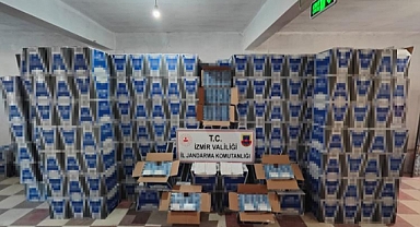 İzmir'de 5 milyon 320 bin boş makaron ele geçirildi