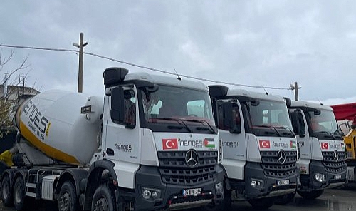 Mendeş Beton'dan İsrail zulmüne 'Bayrak'lı tepki