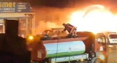 Sanayi sitesinde oksijen tüpü patladı