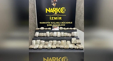 İzmir'de 26 kilogramın üzerinde esrar ele geçirildi