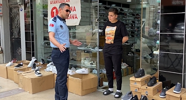 Bayraklı'da kaldırım işgallerine denetim