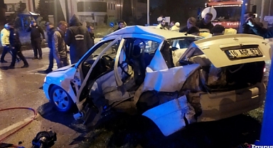 Erzurum’da feci kaza